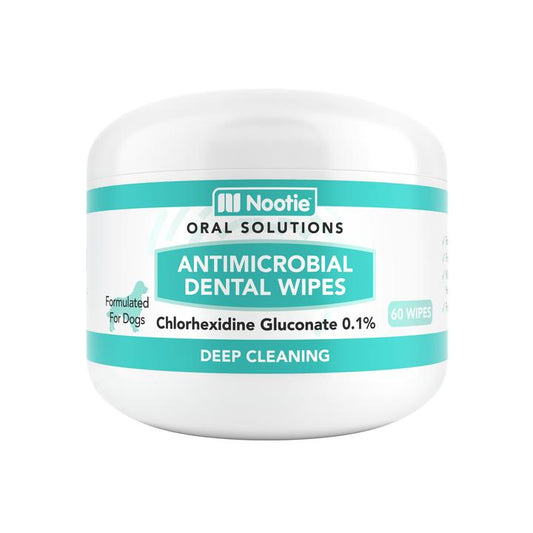 Nootie Antimicrobial Dental Wipes for Dogs