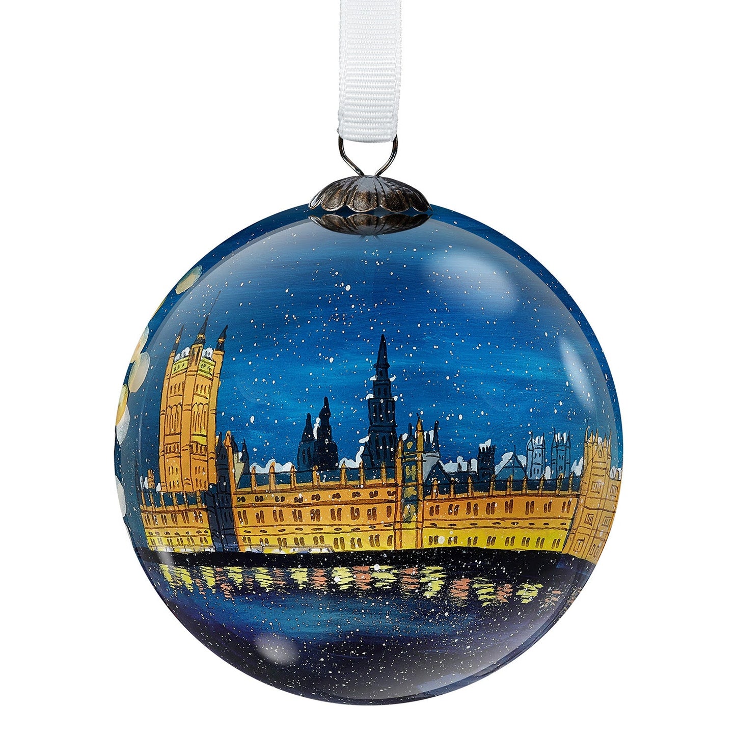 Other Lovely Things Tower Bridge & Big Ben Hand Painted Bauble