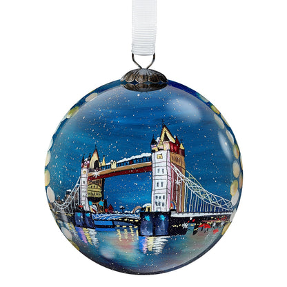 Other Lovely Things Tower Bridge & Big Ben Hand Painted Bauble