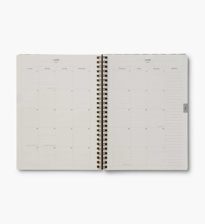 2027 12-Month Softcover Spiral Planner - Sage Hydrangea