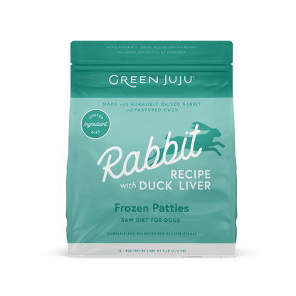 Green Juju Frozen Raw Diet Patties & Sliders