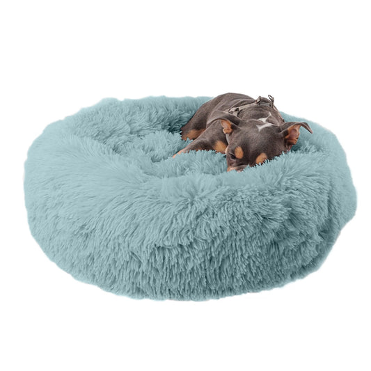 Precious Tails Super Lux Shaggy Fur Bolstered Donut Beds