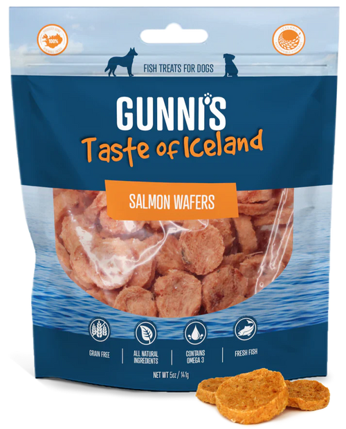 Gunni's A Taste Of Iceland Salmon Wafers 5 Oz.