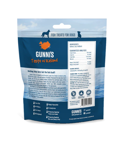 Gunni's A Taste Of Iceland Salmon Wafers 5 Oz.