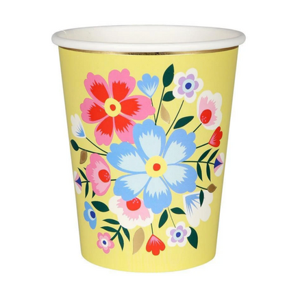 Bright Floral Cups (8pk)