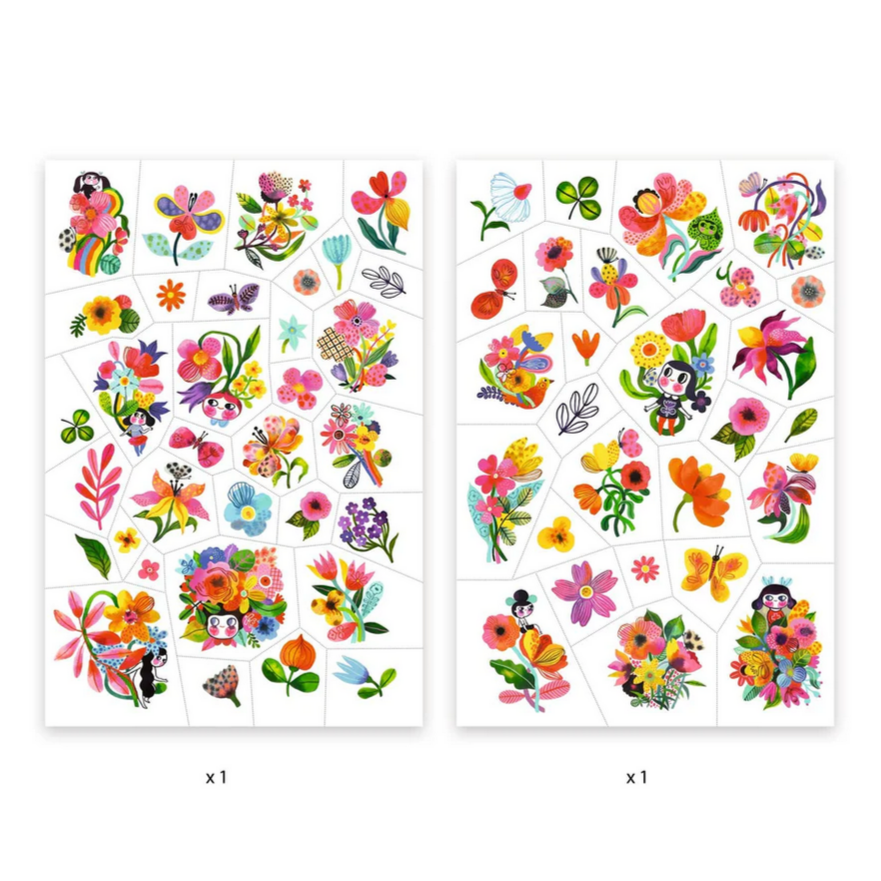 Aqua Flor Temporary Tattoos -Helen Dardik