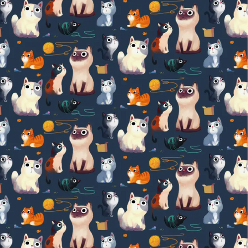 Cat Wrapping Paper -single sheet