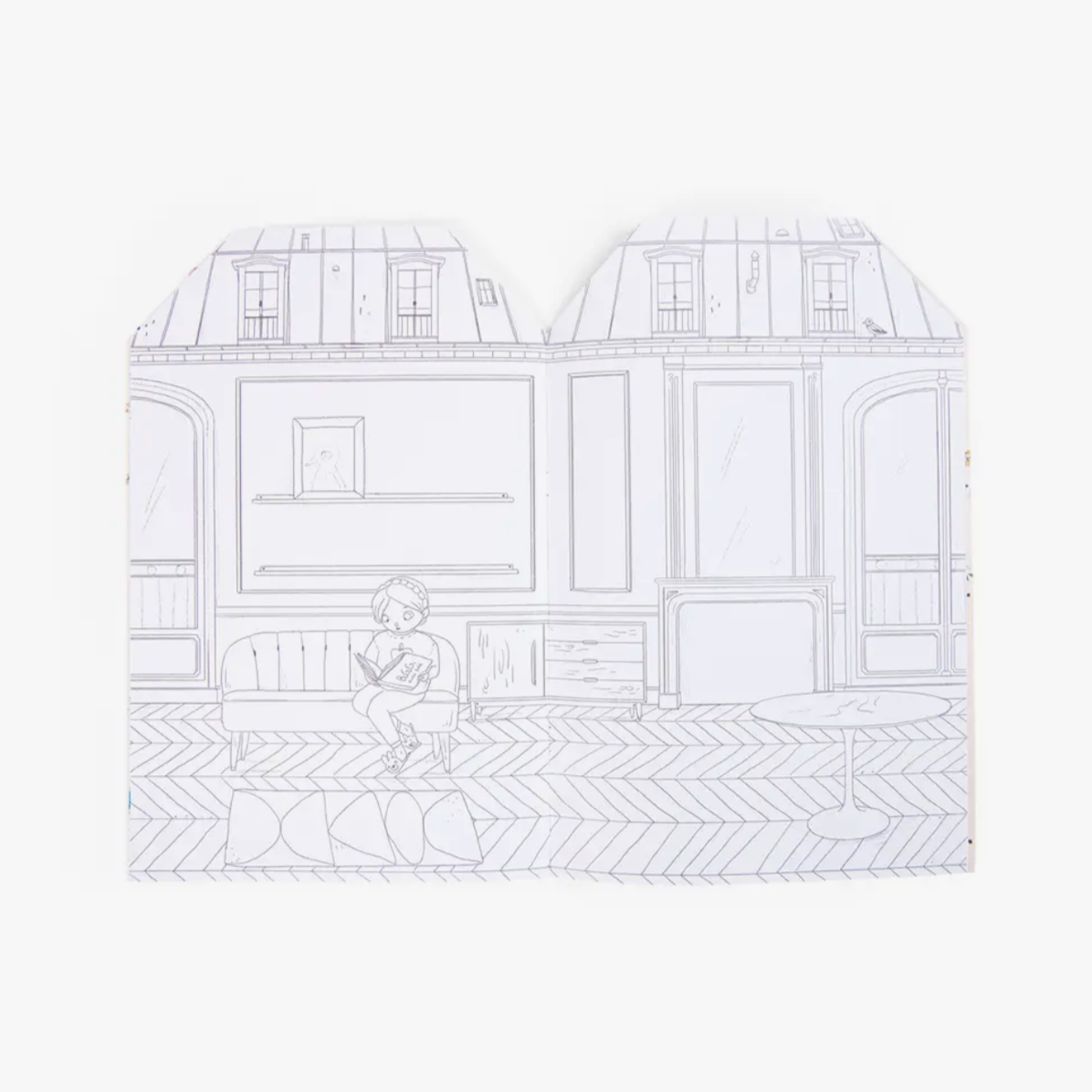 Coloring Book + 145 Stickers the Parisiennes