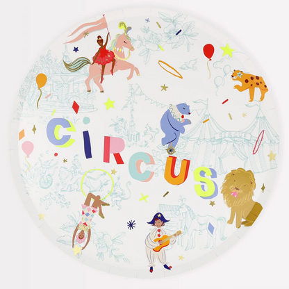 Circus Dinner Plates (pk8)