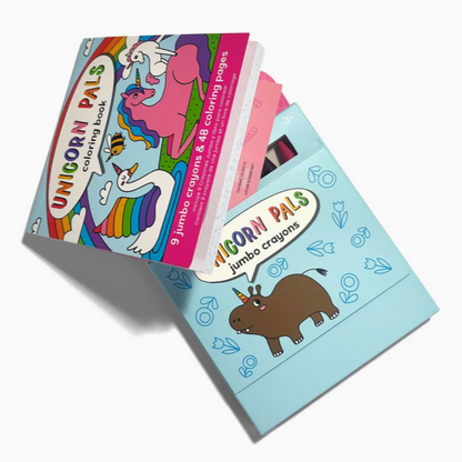 Carry Along Crayon & Coloring Book Kit -Unicorn Pals