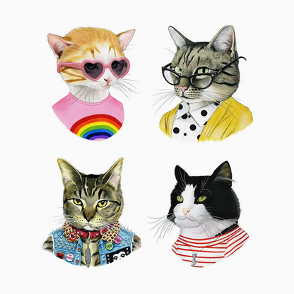 Cat Club Tattoo Set