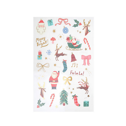 Christmas Mixed Icon Temporary Tattoos (x2 sheets)