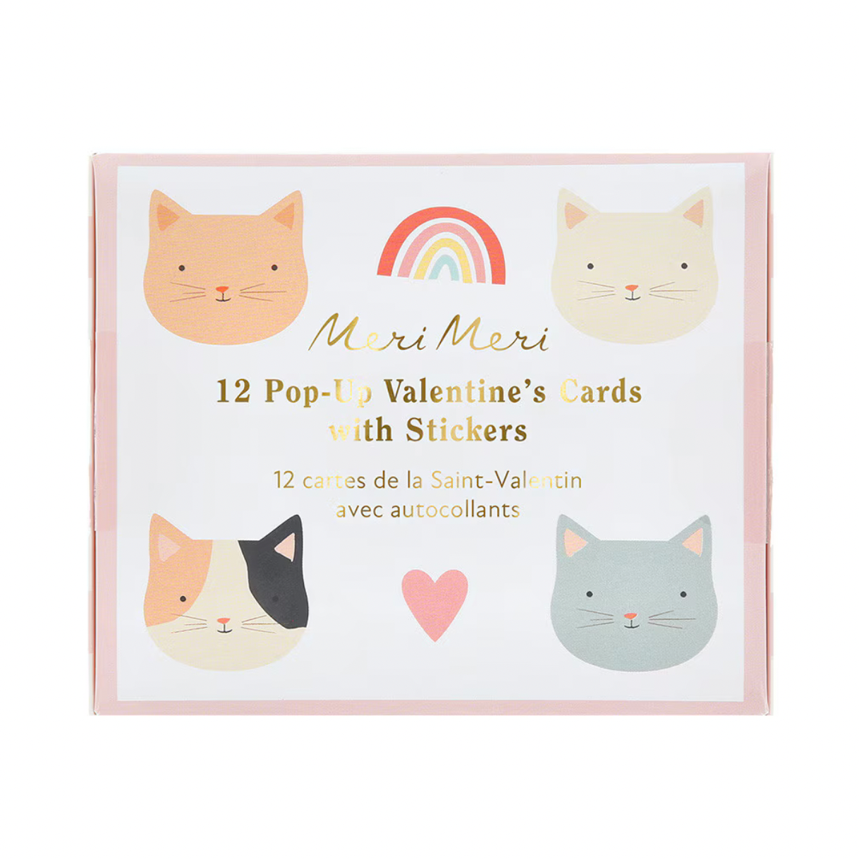 Cat Valentine's Cards & Stickers Set (x12)