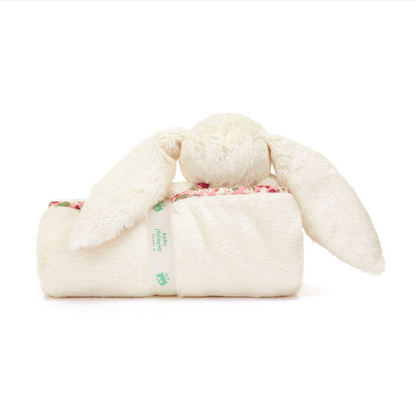 Blossom Cream Bunny 'Berry' Blankie