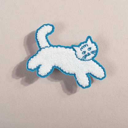 Cloud Cat Chenille Patch