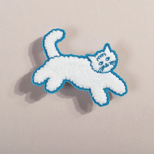 Cloud Cat Chenille Patch