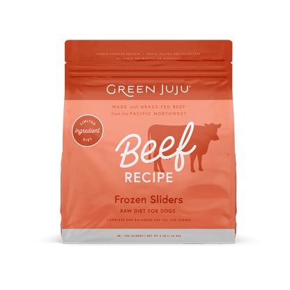 Green Juju Frozen Raw Diet Patties & Sliders