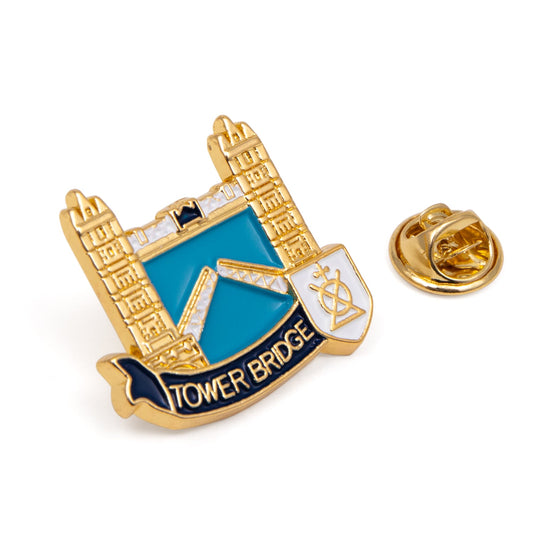 Tower Bridge Gold Pin Badge - Bridge House Estates