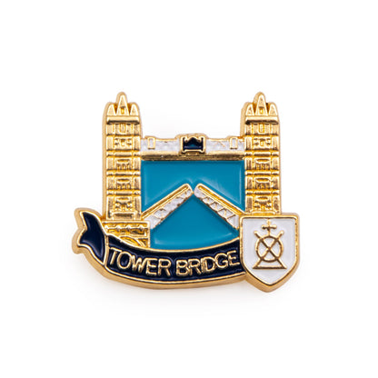 Tower Bridge Gold Pin Badge - Bridge House Estates