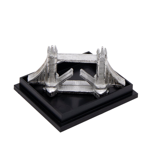 Tower Bridge Silver Pewter Model