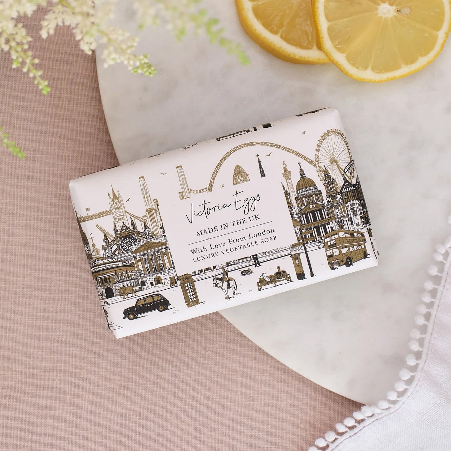 Victoria Eggs Quintessentially London Soap - Zesty Lemongrass
