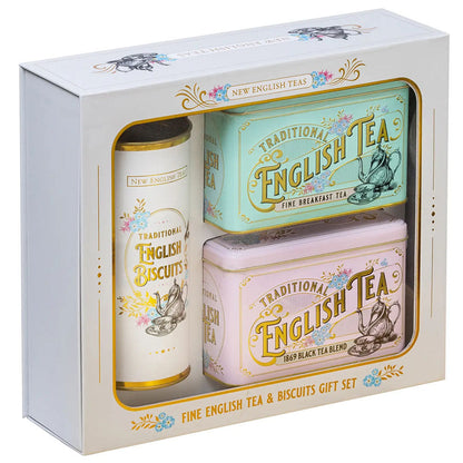 New English Teas - Vintage Victorian Tea & Biscuits Gift Set