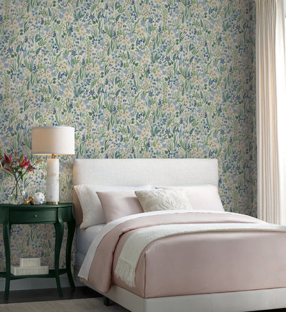 Lea Peel & Stick Wallpaper - Indigo