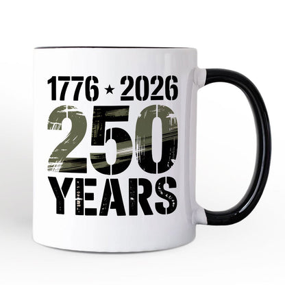 250th Anniversary Freedom Personalized Mug, 4th of July USA Patriotic 1776–2026 Gift with Custom Name