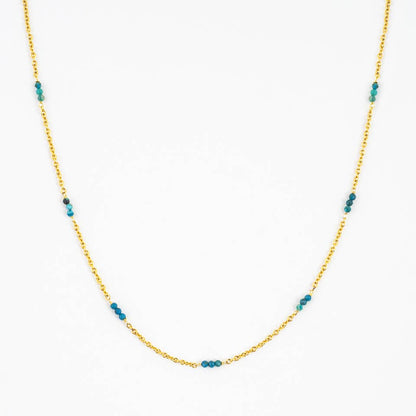 Chrysocolla and Chain Strand