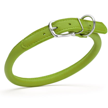Dogline - Soft Leather Round Collar