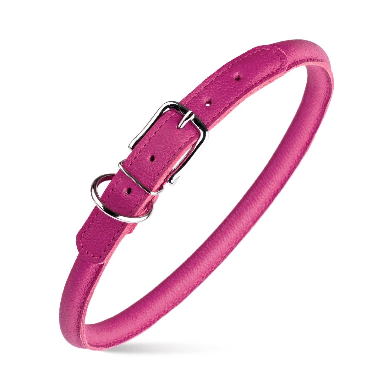 Dogline - Soft Leather Round Collar