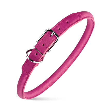 Dogline - Soft Leather Round Collar