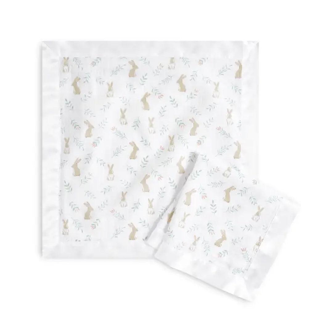 aden + anais Essentials Cotton Muslin Security Blankets - 2 Pack - Blushing Bunnies