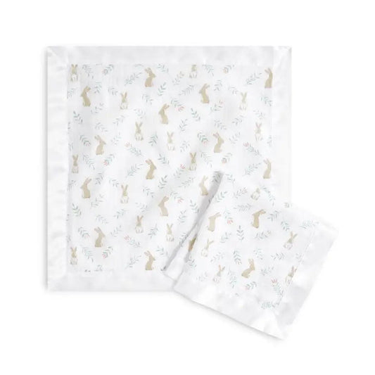 aden + anais Essentials Cotton Muslin Security Blankets - 2 Pack - Blushing Bunnies