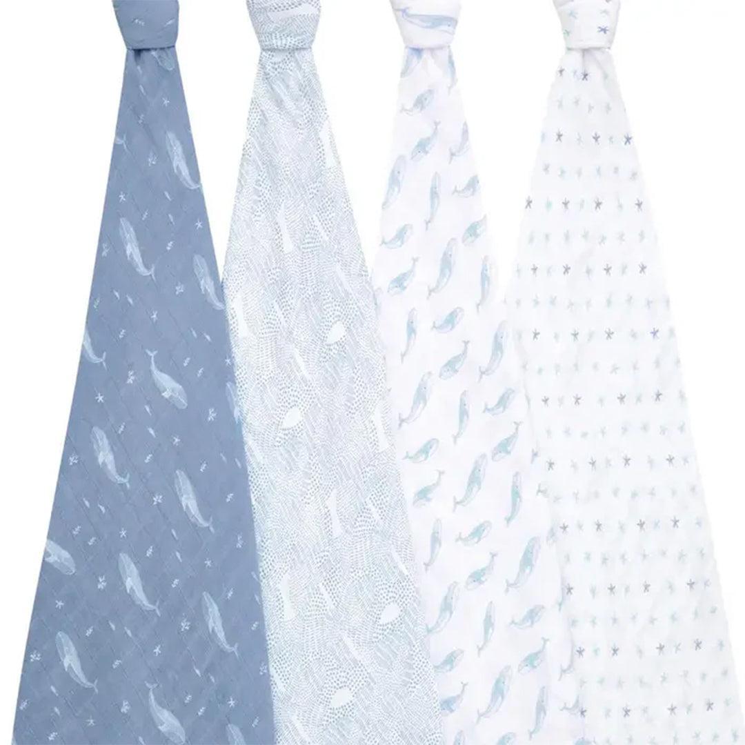 aden + anais Organic Cotton Swaddles - 4 Pack - Oceanic