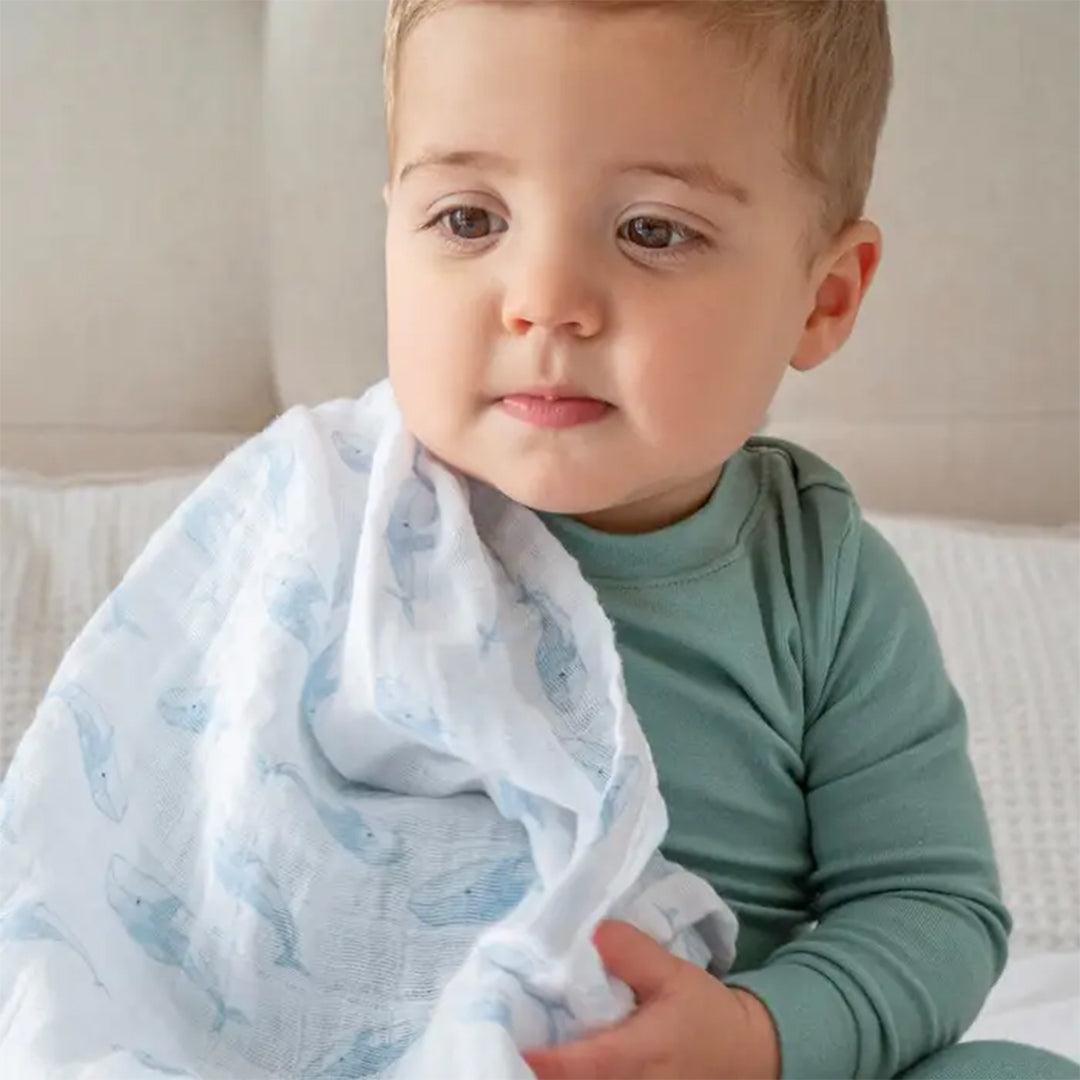 aden + anais Organic Cotton Swaddles - 4 Pack - Oceanic