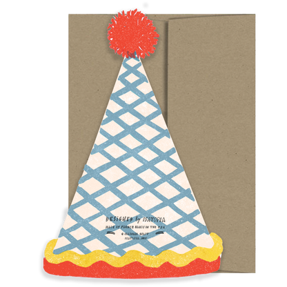 Birthday Hat Birthday Collection - Die Cut Card