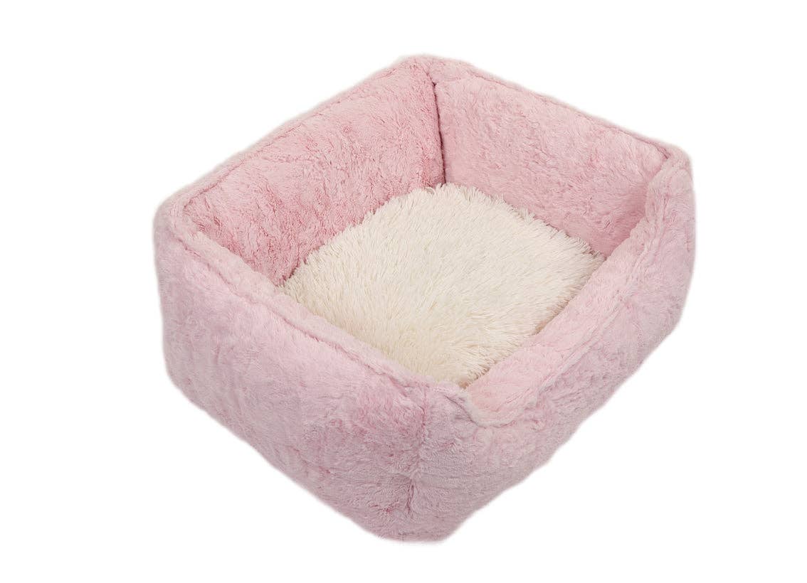 Baylee Nasco - Light Pink Mink with Cream Shag Lounge Bed