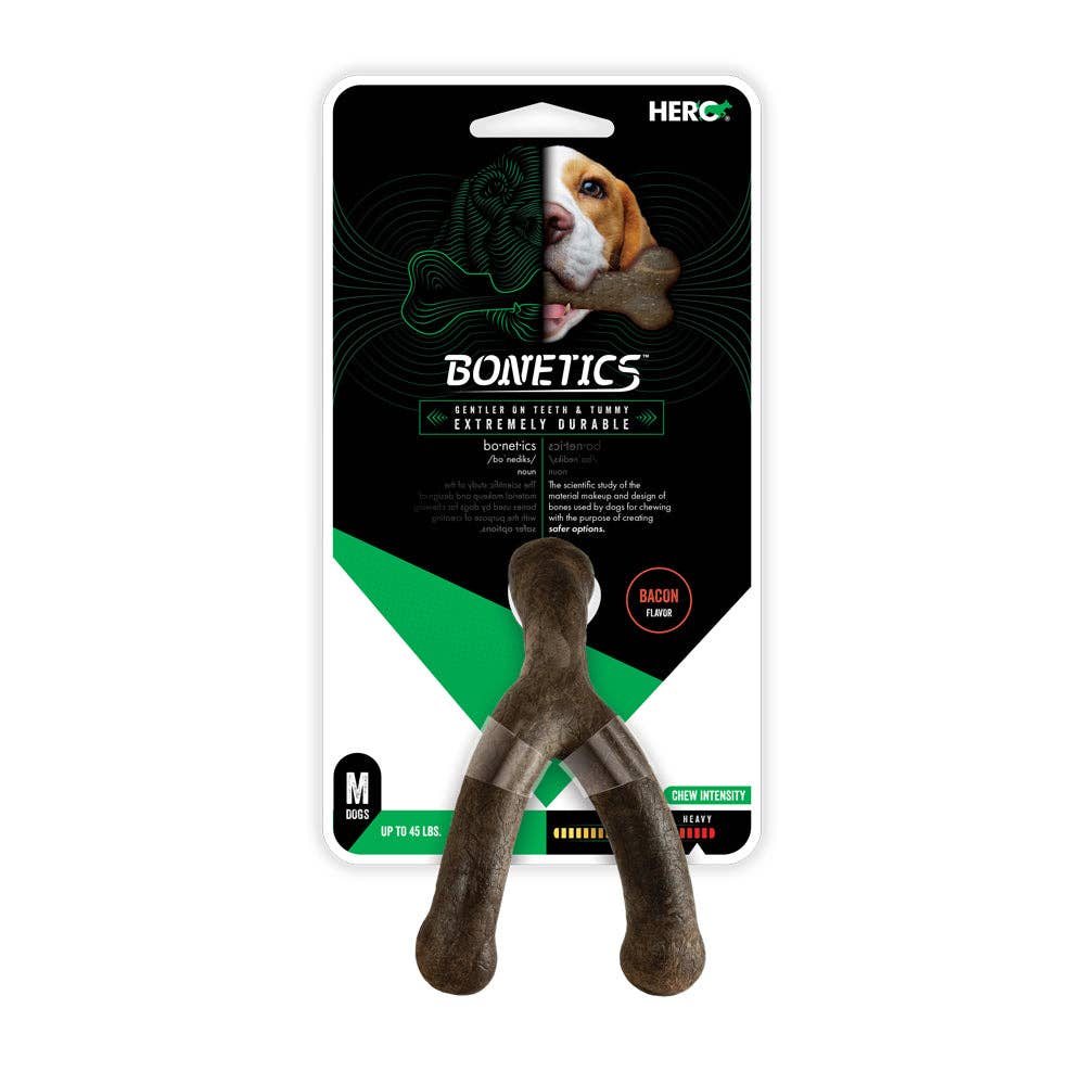 Caitec Inc - Hero Bonetics™ Wishbone Dog Chew Toy