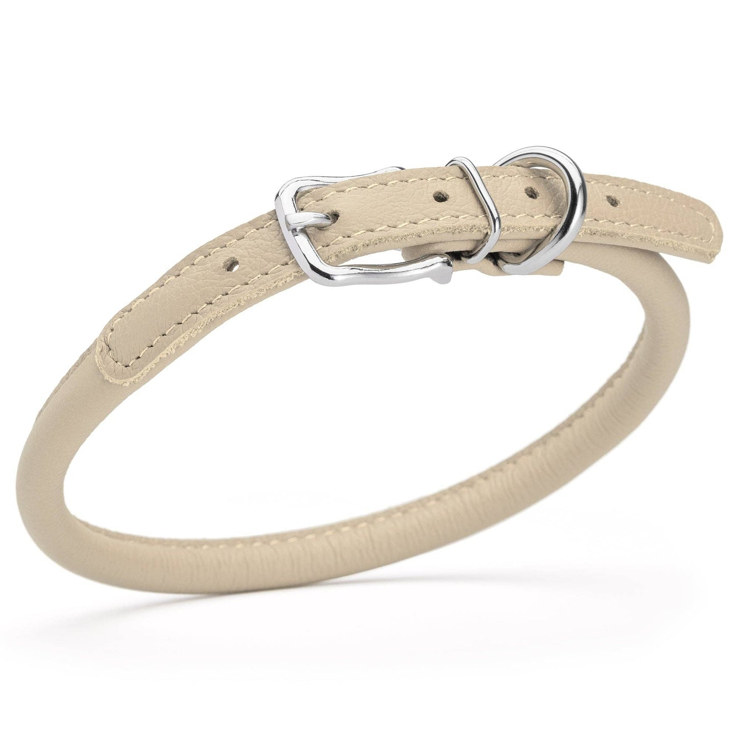 Dogline - Soft Leather Round Collar