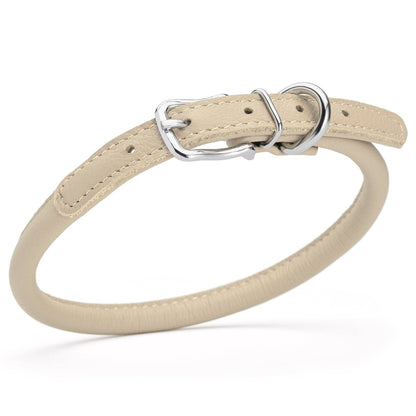 Dogline - Soft Leather Round Collar