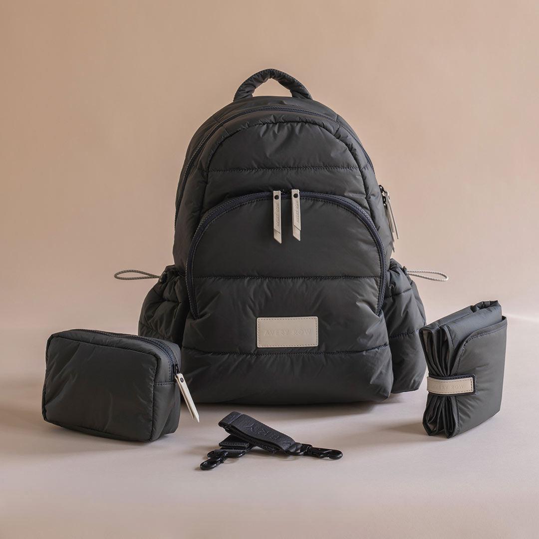 Avery Row Changing Backpack  - Soft Black