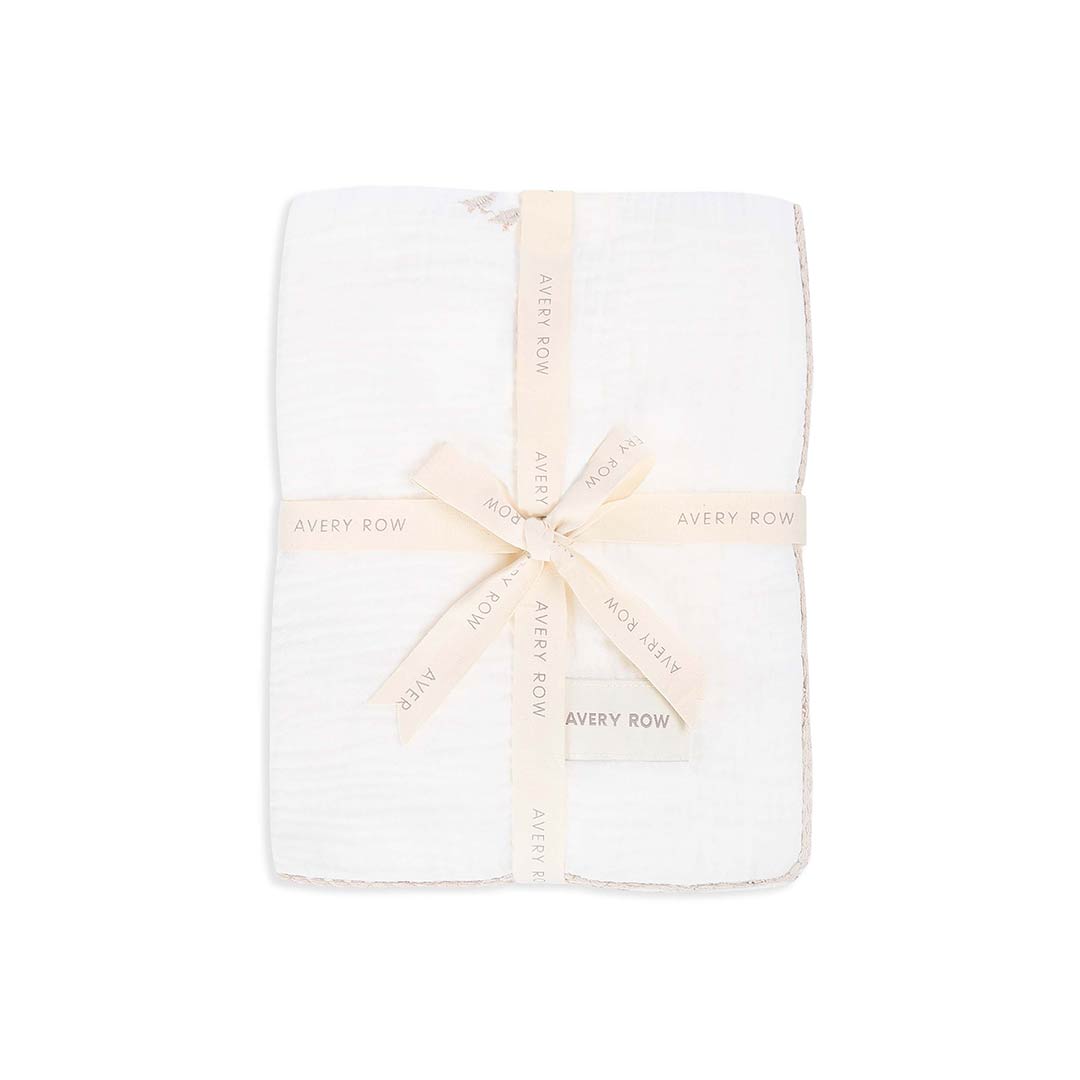 Avery Row Embroidered Muslin Blanket - Little Farm