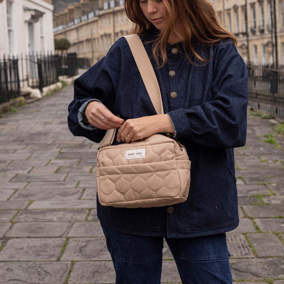 Avery Row Stroller Organiser Bag - Natural