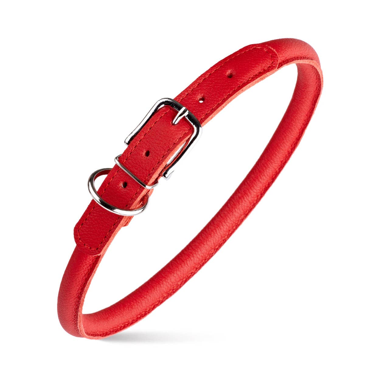 Dogline - Soft Leather Round Collar