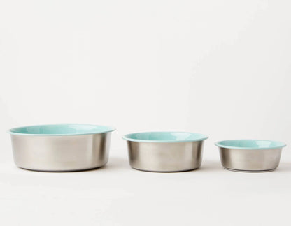 Jax & Bones Bone Slow Feeder Bowl Teal Small