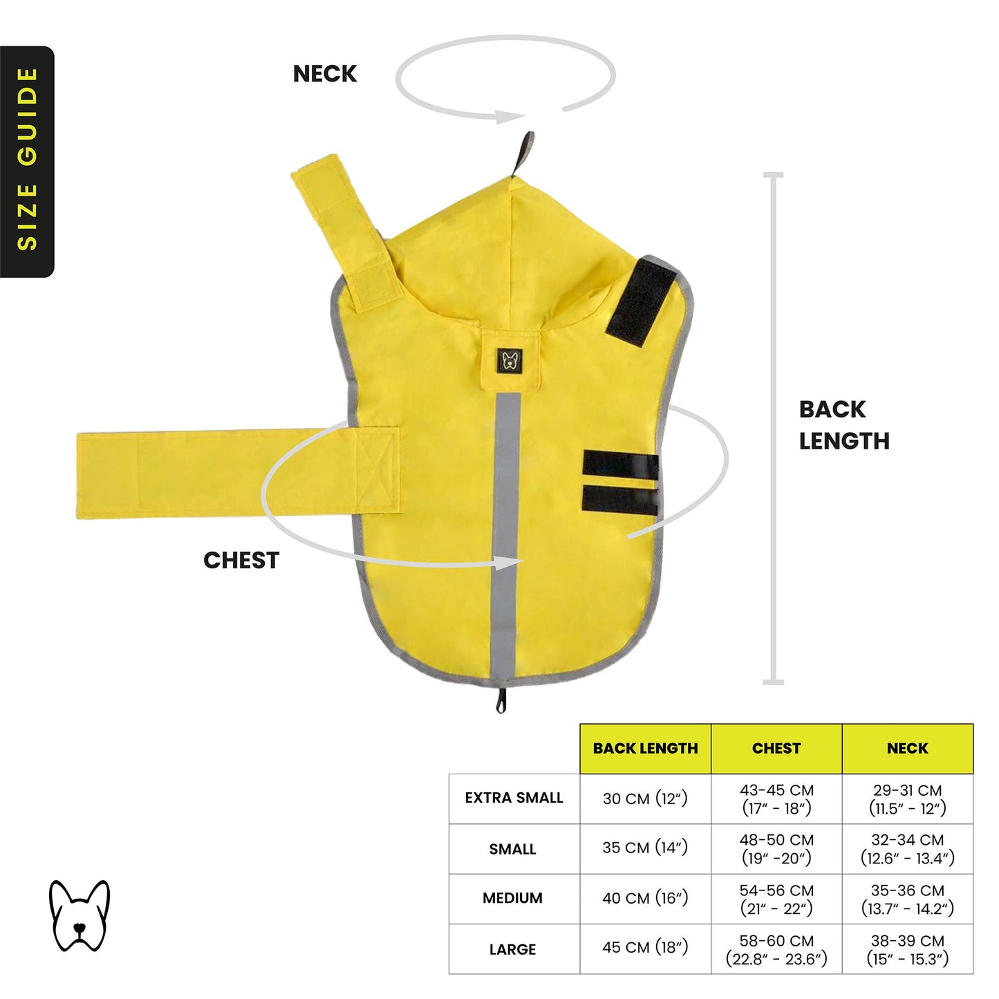 Nandog Pet Gear - Rain Coat Nandog Sport Collection: L