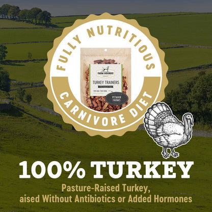 Farm Hounds - Turkey Gizzard Trainer - All-Natural Dog Treats - 4oz