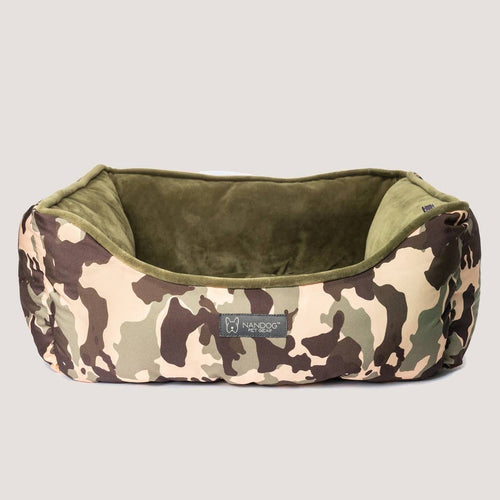NANDOG FLORIDA - NANDOG Reversible Micro Plush Bed (CAMOUFLAGE GREEN)