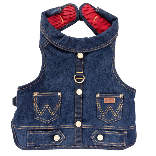 Lexington Pet & Wrangler Pet - Wrangler Denim Vest Harness Dark Wash